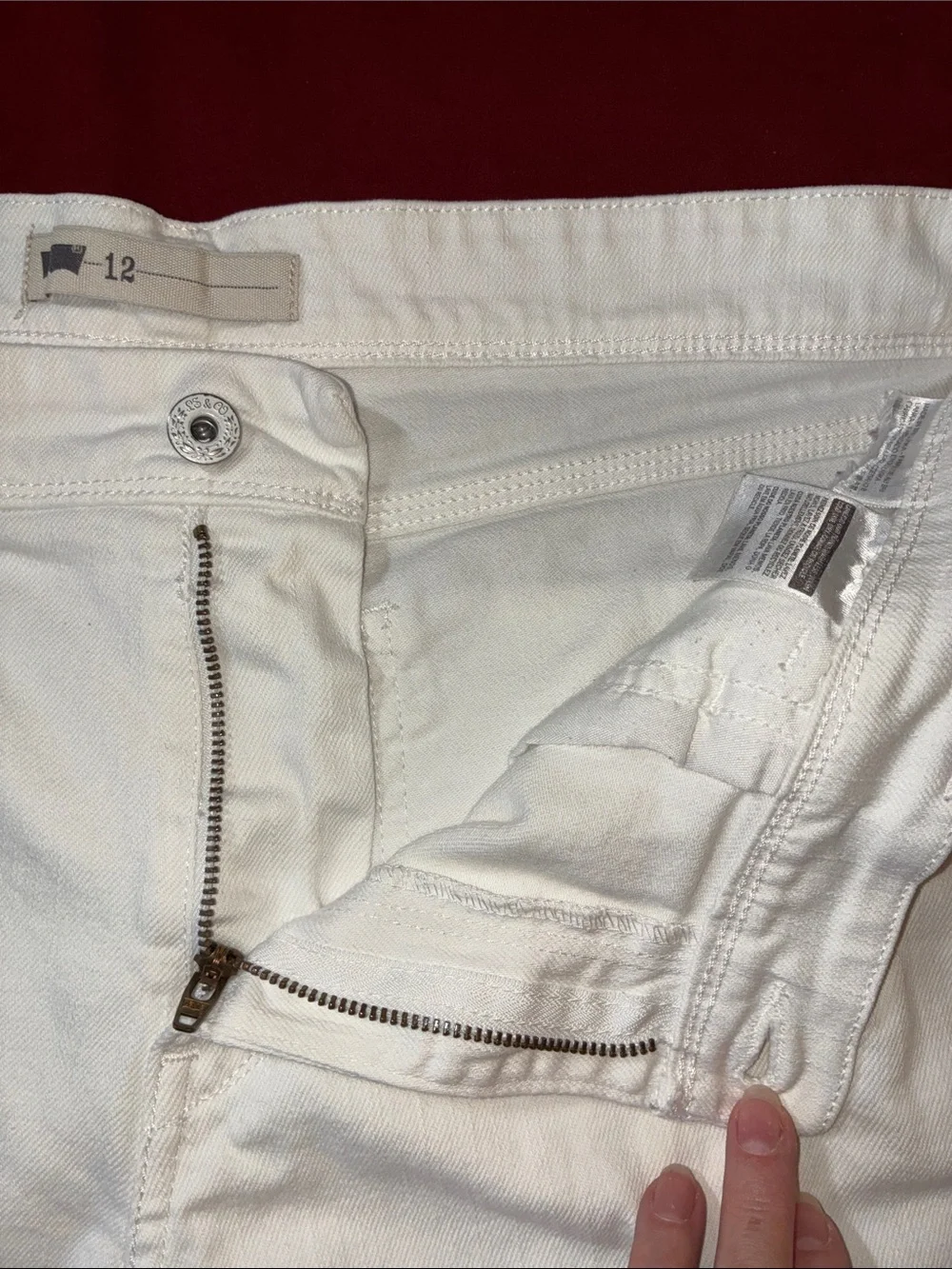 Levi's White Denim Jean Shorts